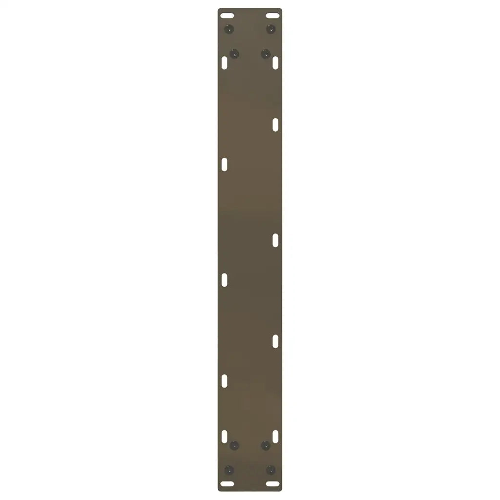 Gambe per tavolo da bar a forma di U 2 pz in acciaio naturale 60x(100-101) cm 4013239