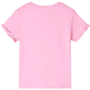 Maglietta da Bambina a Maniche Corte Fucsia 140 10683