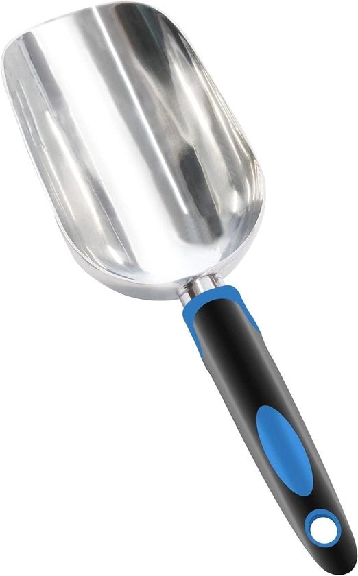 Spalaplastra per Giardino Spatola per Terra Spatola per Concimante - Grande Spalaplastra in Alluminio per Terra Concimante - Doppia Capacità Porta 2x Volume - Resistente alle Deformazioni - Manico di Comfort con Grip Antiscivolo