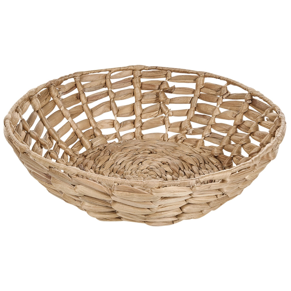 Set di 2 ciotole decorative rotonde in giacinto d'acqua chiaro accessori stile boho