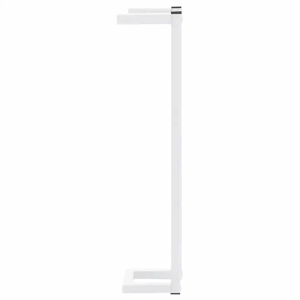 Portasciugamani Bianco 12,5x12,5x60 cm in Acciaio 336116