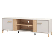 Lauco, Mobile Porta tv un Ripiano, 163.5x40x52h cm Beige