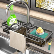 Organizzatore per la vasca da doccia - Vasca da doccia per cucina vasca da bagno con rubinetto e supporto per saponetta