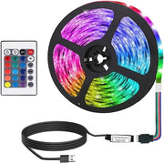 Striscia LED USB da 2 Metri con Telecomando per Illuminazione Domestica e Decorazione di Festa