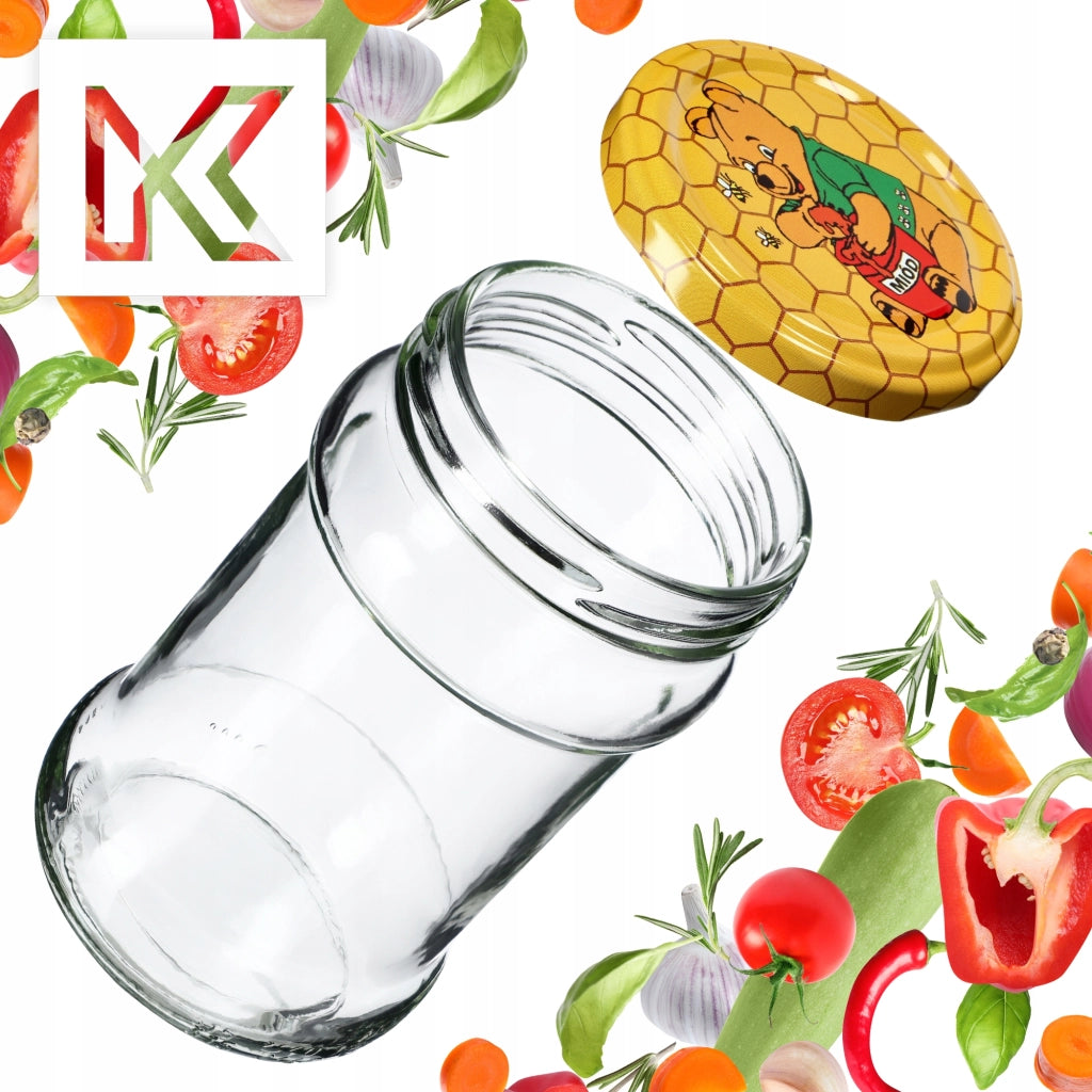 KADAX Seno vasetti 315ml 50pz 66mm + coperchi "Miele"