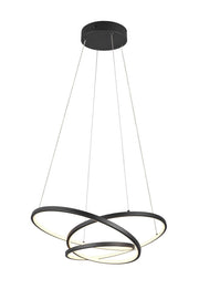 Lampadario LED Trio Darvin nero opaco 34W 2300-4000K