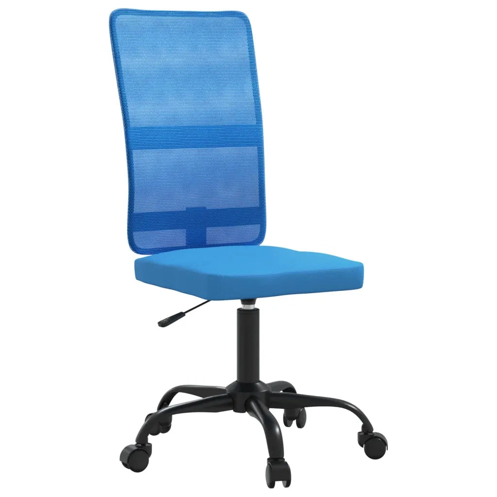 vidaXL Sedia da Ufficio Altezza Regolabile Blu in Tessuto a Rete