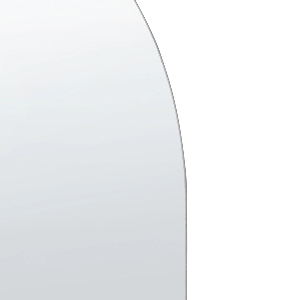Specchio da parete ovale senza cornice argento 40 x 80 cm bagno soggiorno camera da letto