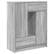 Credenza | Madia | Buffet da pranzo | Armadio da pranzo con Cassetti e Ante Grigio Sonoma 73x31x90 cm