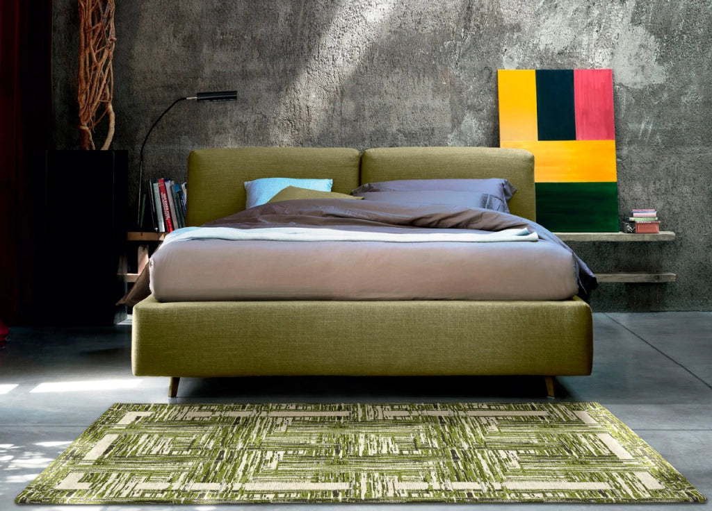 Tappeto Arredo Salotto Antiscivolo Scendiletto Camera Dis. Bangkok By Suardi - 175x240 - Nero