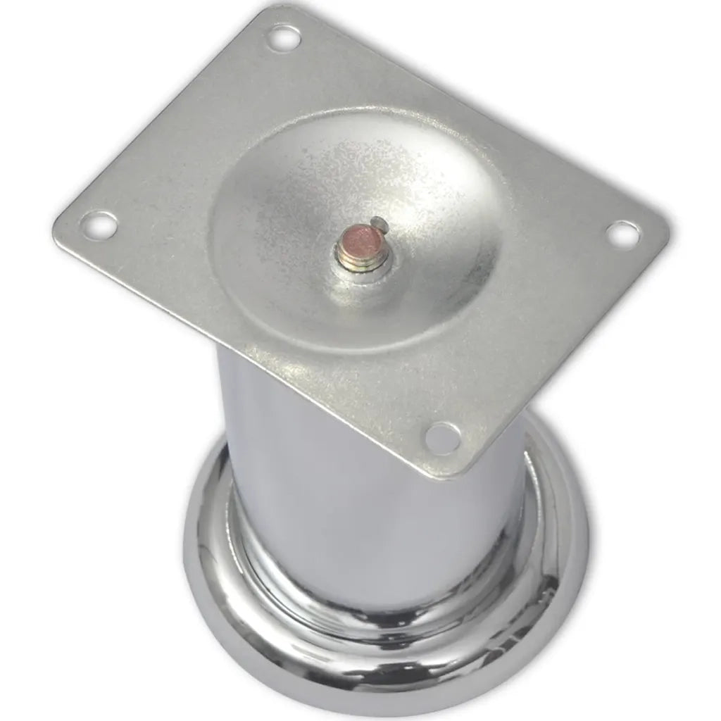 Piedini Rotondi per Divani 8 pz Cromati 60 mm CFW3054863