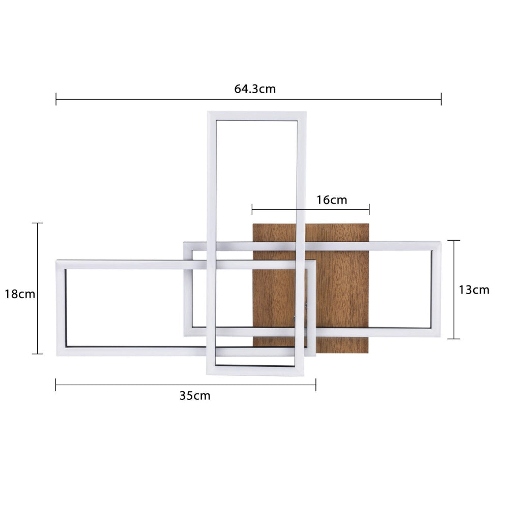 ZMH Lampada da soffitto LED nera a 3 luci 102 cm moderna dimmerabile per soggiorno e camera da letto