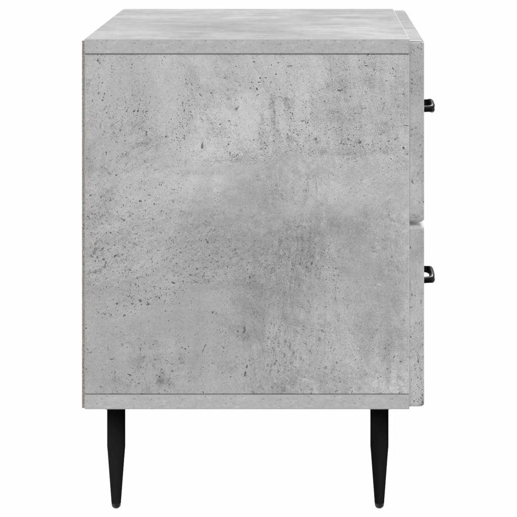 Armadio da Notte Grigio Cemento 62 x 34,5 x 47,5 cm 894778
