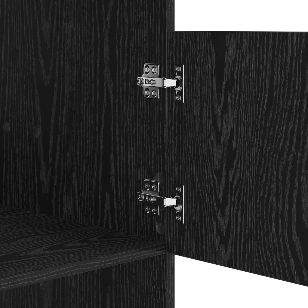 Mobile da lavanderia con porta Rovere Nero 50 x 68 x 102 cm 3422801
