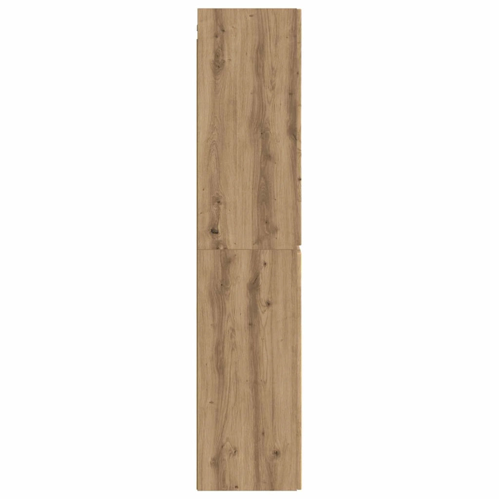 Mobiletto da Bagno a Muro Rovere Artigianale 33 x 34,5 x 160 cm 890651