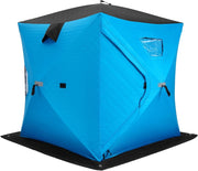 Tenda da Pesca sul Ghiaccio, Capanna di Ghiaccio in Tessuto Oxford con Finestre, Protezione Termica, Antivento e Impermeabile, per Pesca Invernale, per 2 Persone