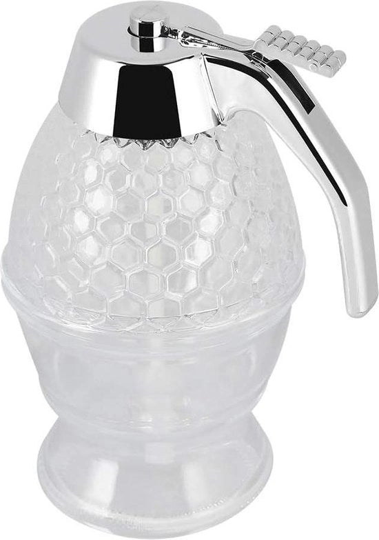 Contenitore di Miele da 200ml con Dispensatore Acrilico Senza Drizzle.