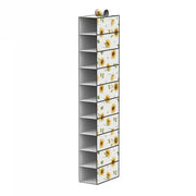 Trade Shop - Organizer Armadio 10 Ripiani Scaffale Pensile Porta Oggetti Borse 15x30x120 Cm -