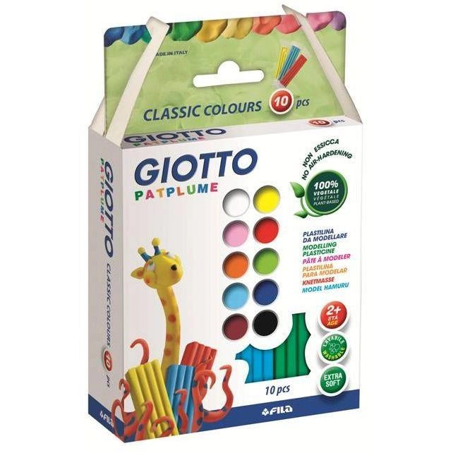 GIOTTO PATPLUME PLASTILINA 10 COLORI X 20 GRAMMI