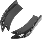 Diffusore per Spoiler Universale - Protezione contro graffi - Nero lucido - Adattabile a tutte le auto - Bumper posteriore diffusore