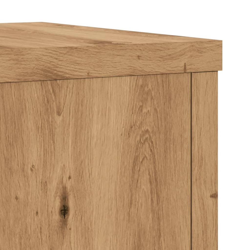 Portavasi mobili per fiori set da 2 fatti a mano legno ingegnerizzato marrone 02_0045294