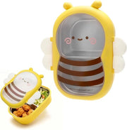 Bento Box per Bambini e Adulti con Compartimenti, Senza BPA, in Acciaio Inossidabile, Ideale per Scuola e Picnic