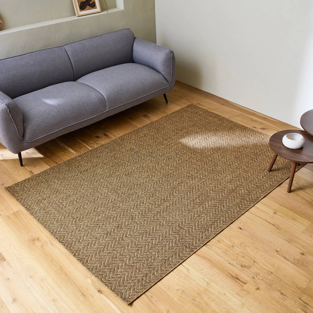 Tappeto per interni/esterni effetto juta scuro 120x170cmi sweeek