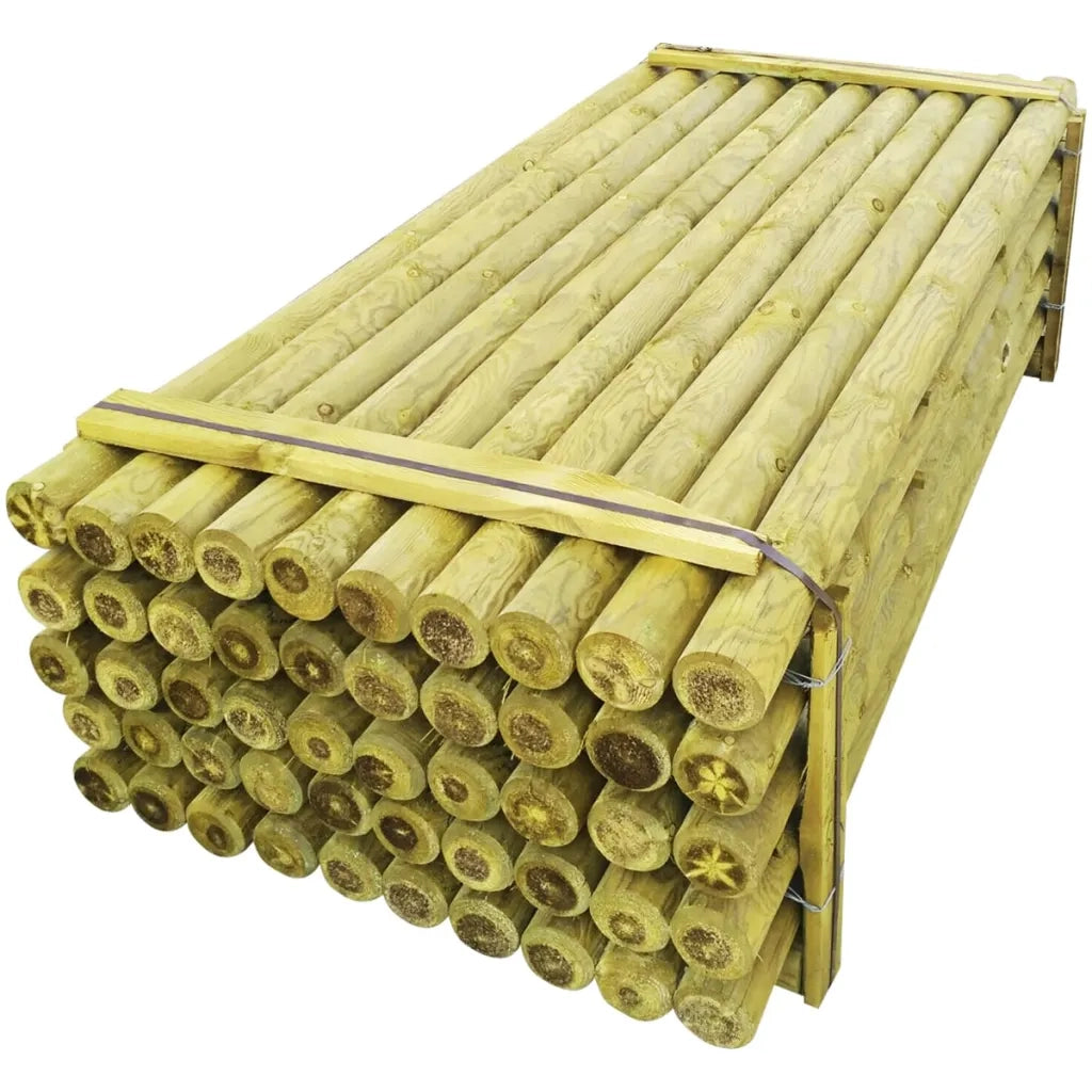 Pali Appuntiti Recinzione 50 pz Legno Impregnato 10x240 cm 42520