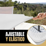 Tappeto per tavolo impermeabile - flessibile - elastico - senza pieghe - ideale per esterno - 182 x 76 cm - copertura per tavolo