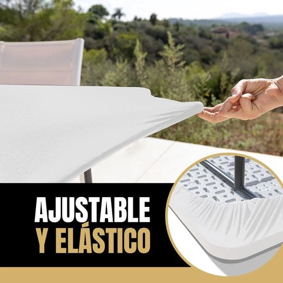 Tappeto per tavolo impermeabile - flessibile - elastico - senza pieghe - ideale per esterno - 182 x 76 cm - copertura per tavolo