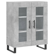 Credenza | Madia | Buffet da pranzo | Armadio da pranzo Grigio Cemento 69,5x34x90 cm in Legno Multistrato