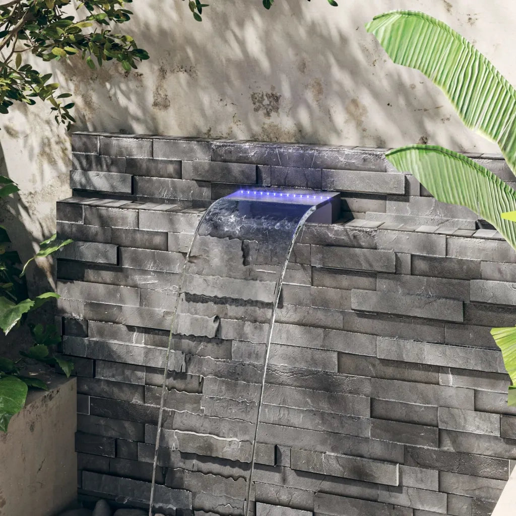 Sfioratore a Cascata con LED RGB Acrilico 30 cm cod mxl 67821