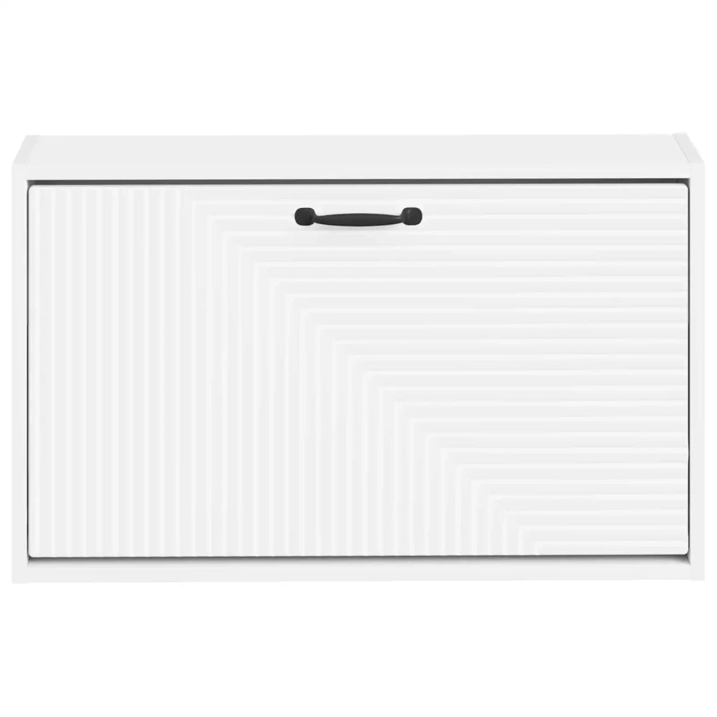 Mobiletto per Scarpe da Muro HAARLEM 71 x 17 x 43 cm Bianco 896845