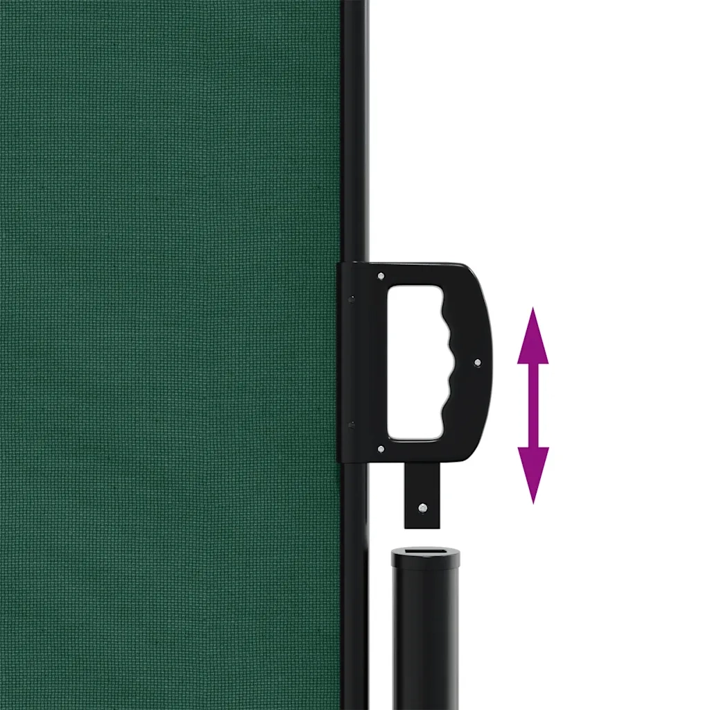 Tenda da Sole Laterale Retrattile Verde Scuro 200x600 cm 4004560