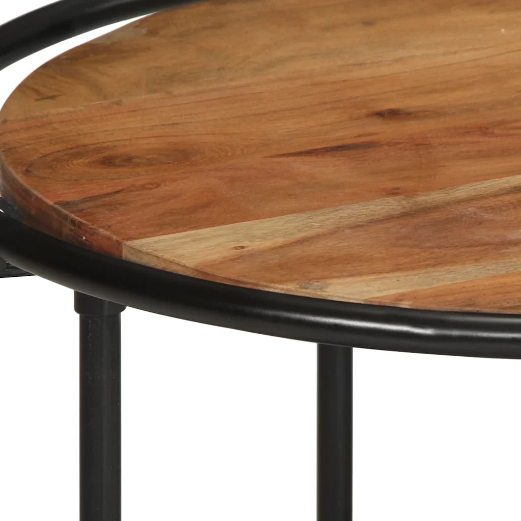 Tavolino da salotto | Tavolino da caff¨¨ | Tavolino da Soggiorno 110x55x40 cm in Legno Massello di Acacia