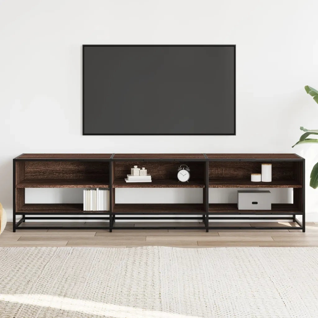Mobile Porta TV-Mobile per TV-Credenza TV Rovere Marrone 180x40x46 cm Legno Multistrato