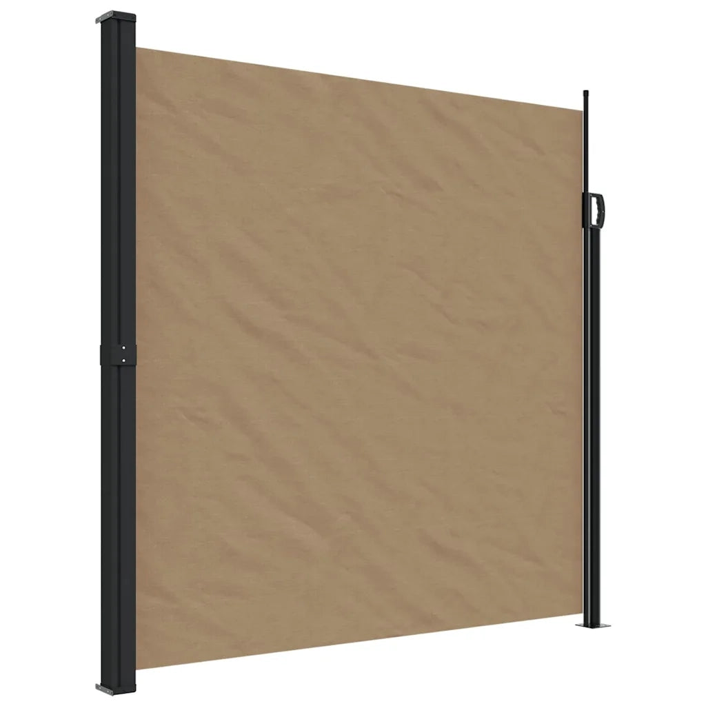 Tenda da Sole Laterale Retrattile-Tenda parasole per giardino Tortora 200x600 cm