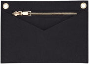 Kit di conversione per borsa a mano e borsa a tracolla, con inserto rimovibile per tasche di grandi dimensioni con occhielli, compatibile con borsa Kirigami Pochette, 15,7 x 22 cm, nero