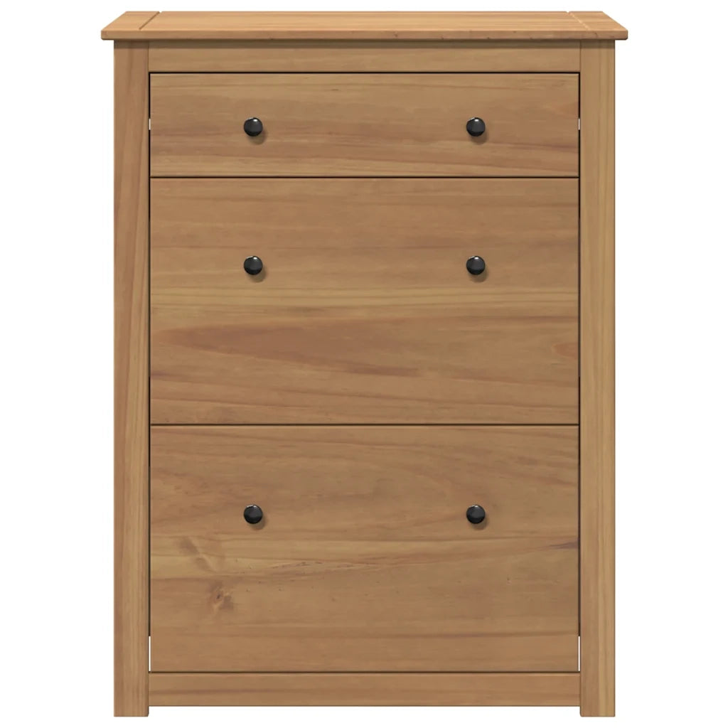 Scarpiera Panama 80x35x105 cm Legno Massello di Pino