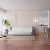 Copridivano con Copri Braccioli Seduta 230 cm in Poliestere Grigio