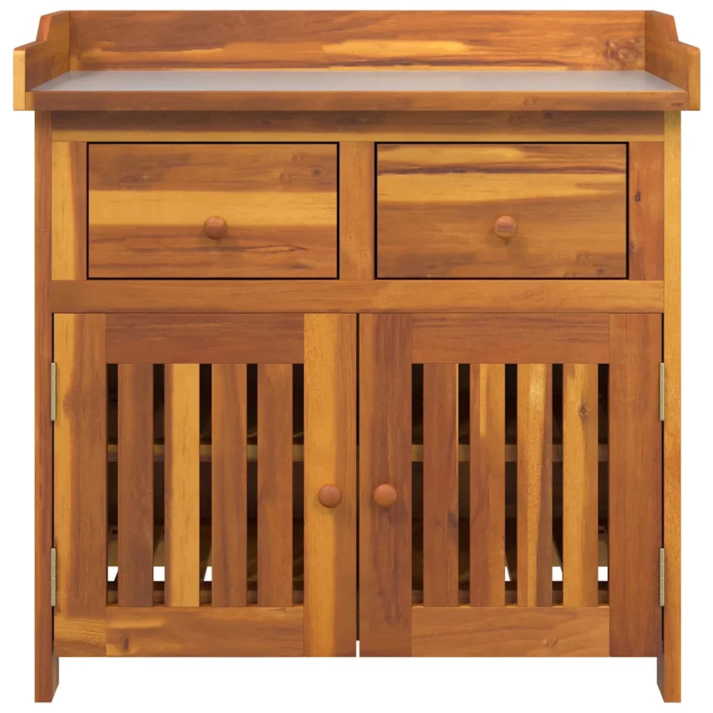 Mobiletto da Giardino con cassetto Naturale 78 x 36,5 x 78cm 42001368