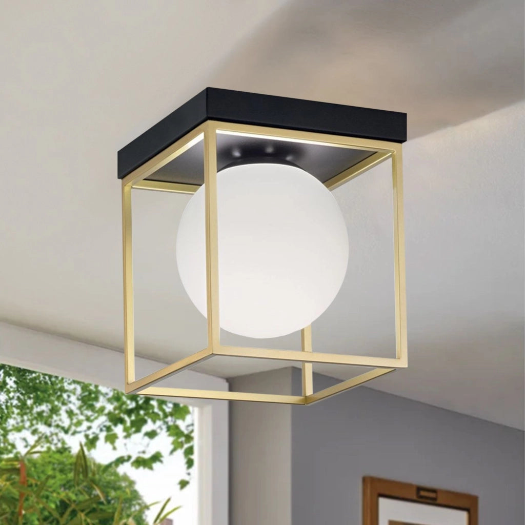 Plafoniera Da Soffitto Gold White APP1166-1C