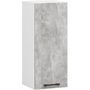 Mobile da cucina pensile sistema AKORD OLIWIA 30 cm H720 Bianco inserto frontale Cemento Grigio Cemento 1 anta 30x30x72 cm