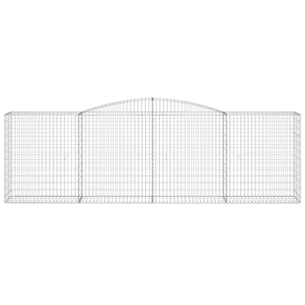 Cesto Gabbione ad Arco 400x50x120/140 cm Ferro Zincato 153536