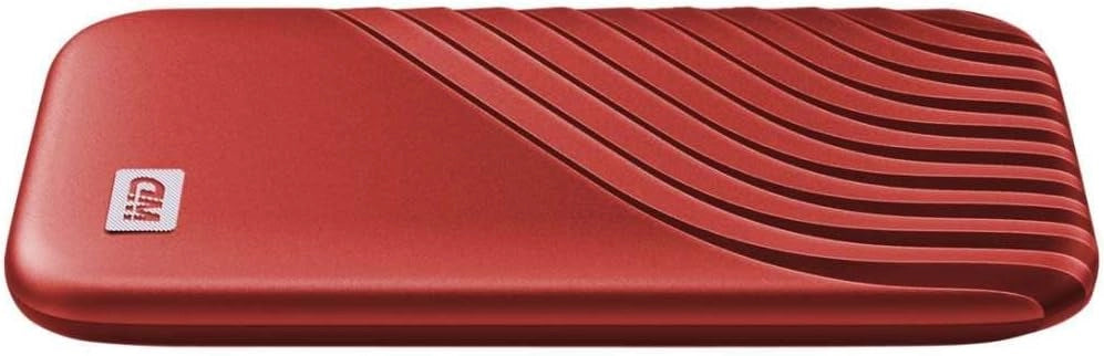 My Passport SSD, 1TB SSD Esterno, SSD portatile con tecnologia NVMe, USB-C, con velocità di lettura fino a 1050 MB/s, 1000 MBs in scrittura, funziona con PC, Xbox e Playstation, Rosso