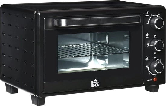 Mini forno 21L con regolazione di temperatura e 3 livelli di cottura - Forno compatto con accessori per vari piatti