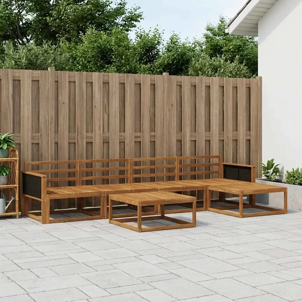 Set di divani da esterno 6 pcs Naturale