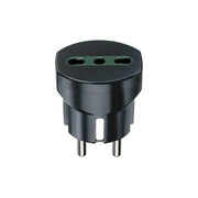 00301 Adattatore Ted./Franc.+P17/11 Nero