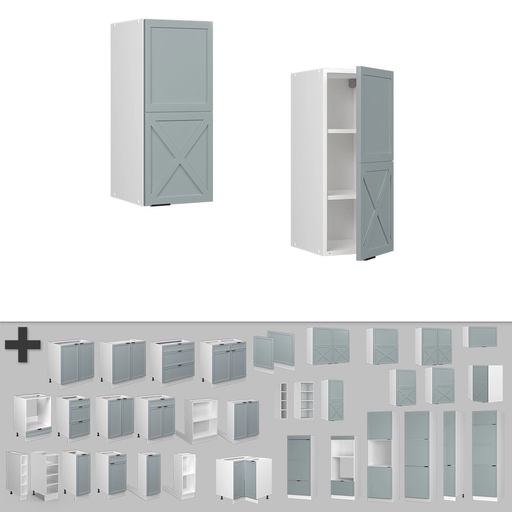 Vicco Pensile da cucina Blu-grigio chiaro 30 cm