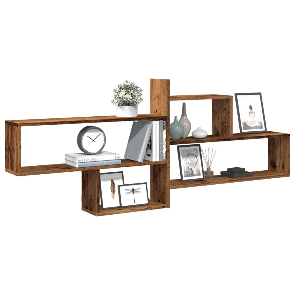 vidaXL Mensola a Parete Legno Antico 167,5x18x68 cm in Truciolato